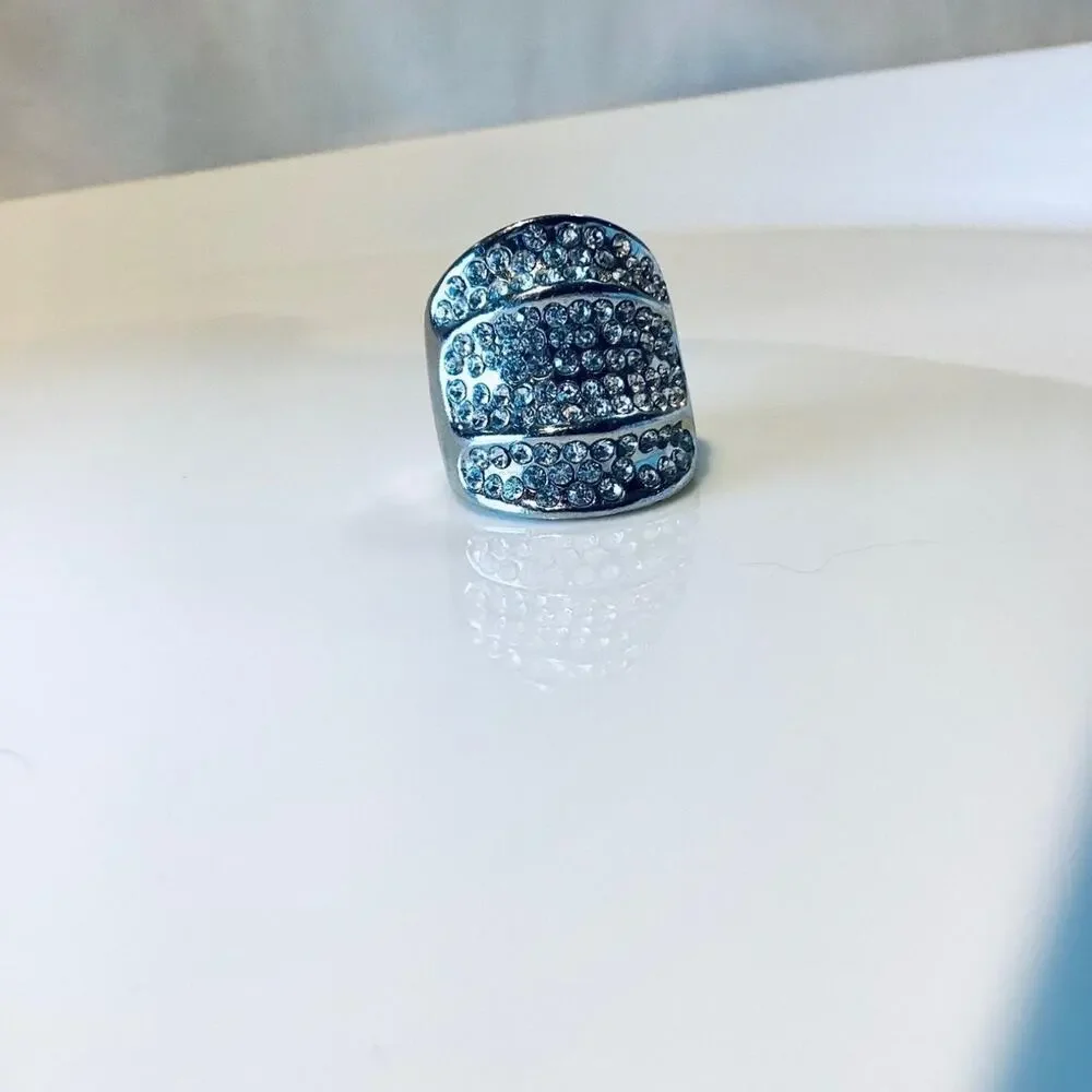 Massive Crystal Statement Ring